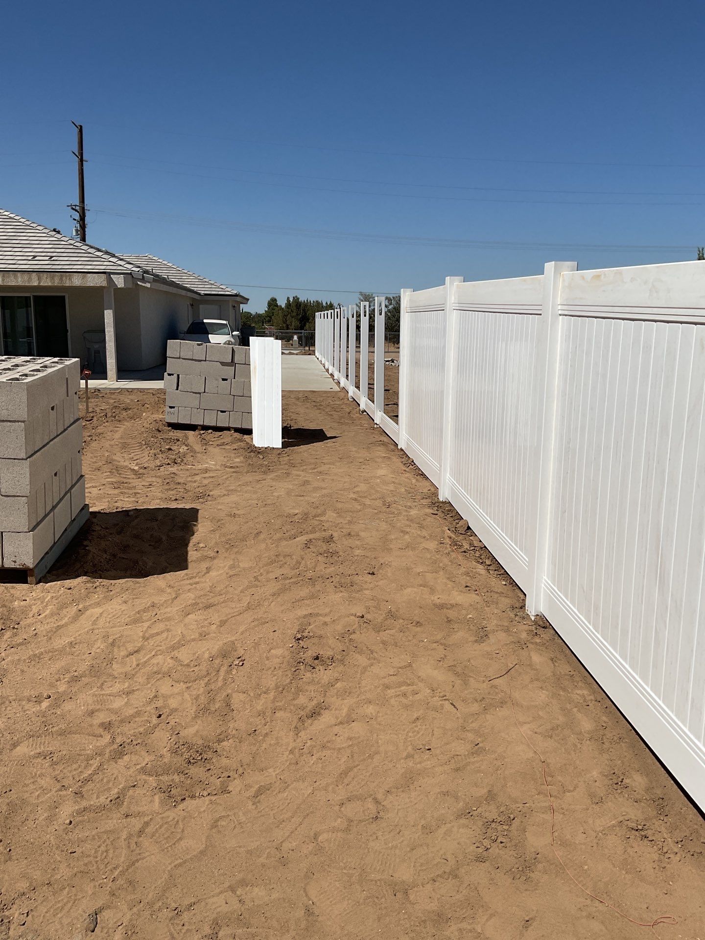 Fence Installation using Vinyl by Fence Guys Inc. 