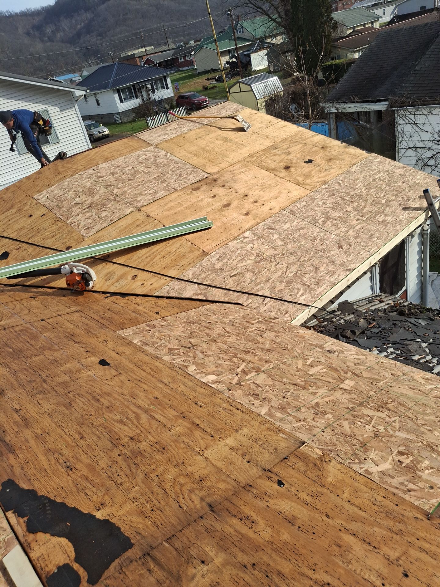Residential Roofing Installation using GAF Timberline HDZ Oyster Grey by Rainstoppers Roofing