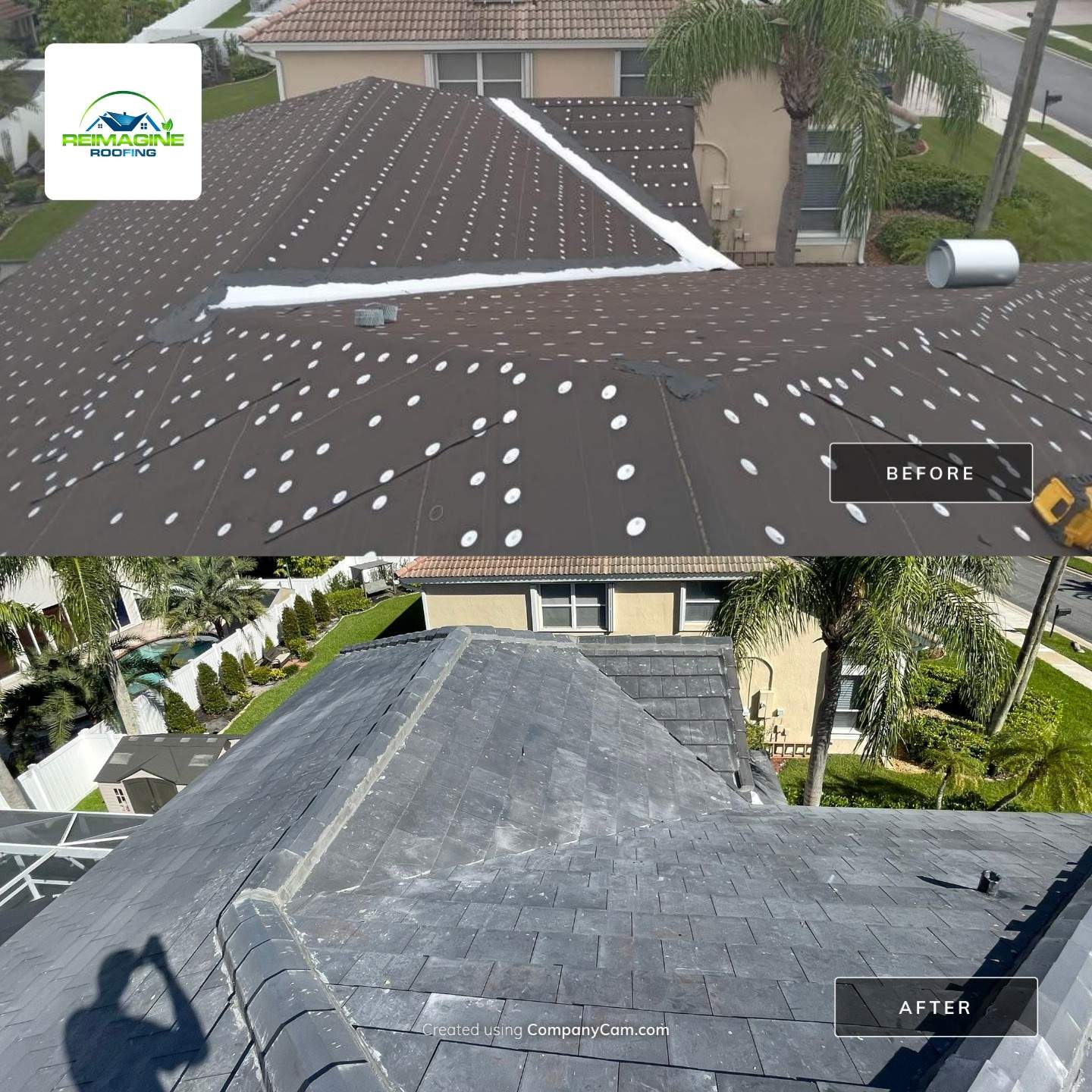 Midnight Gray Concrete Tile by Reimagine Roofing