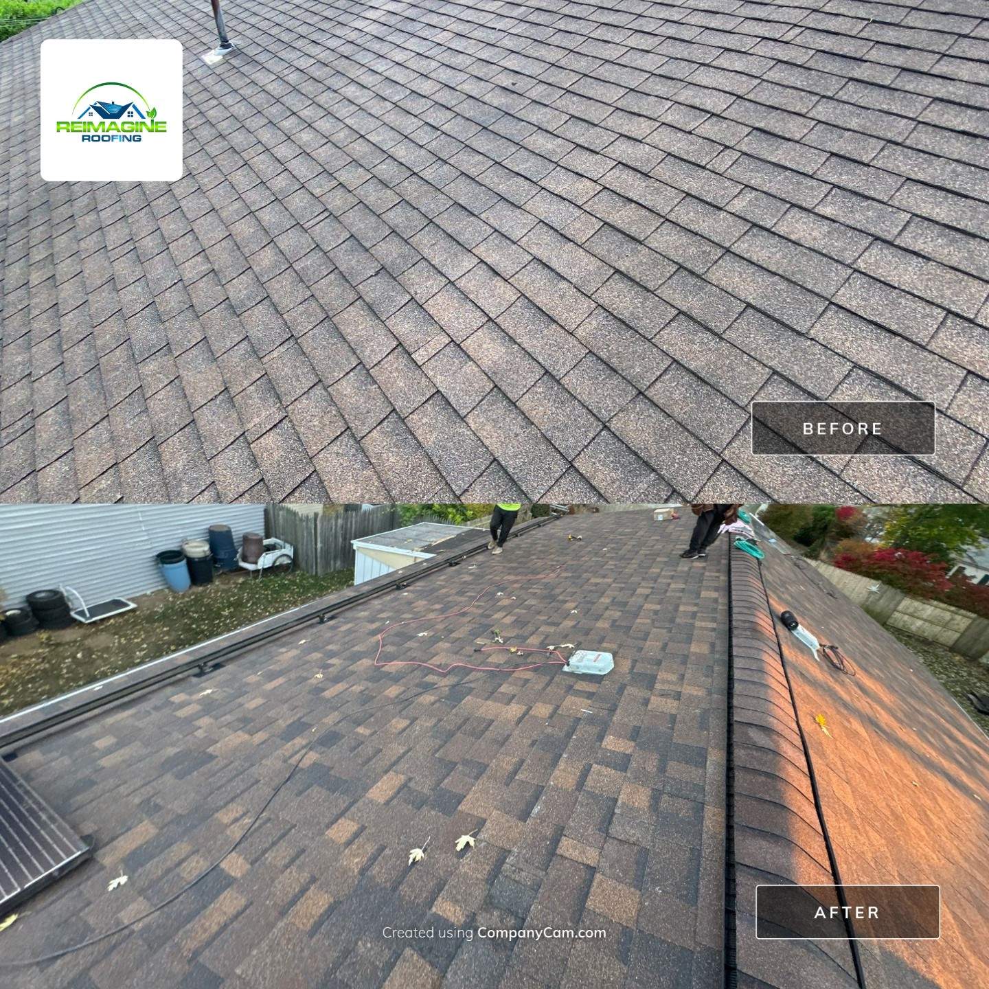 Autumn Brown Shingles by Reimagine Roofing