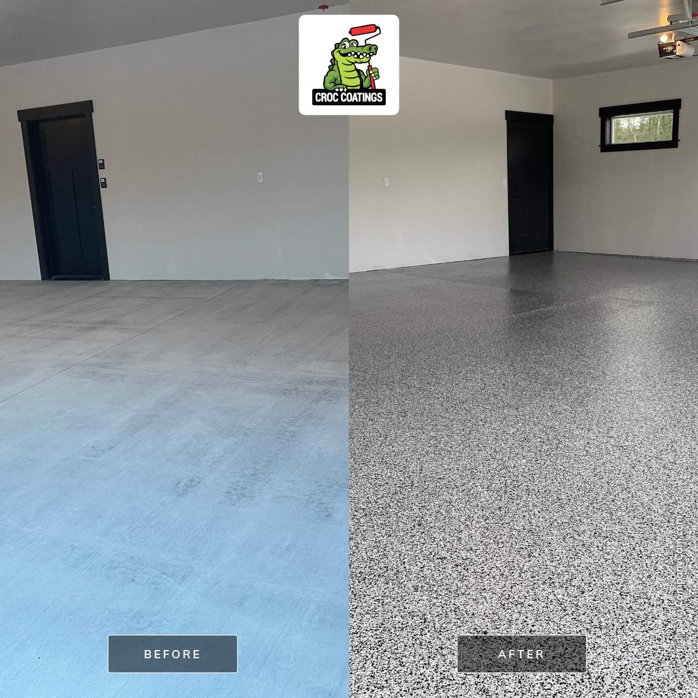 Garage Transformation using Domino and The Penntek Evolution System by Croc Coatings, LLC