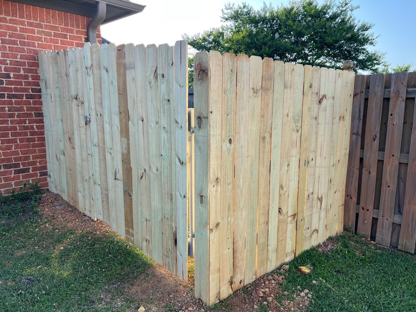 Lake View - Fence by Pillar and Pine