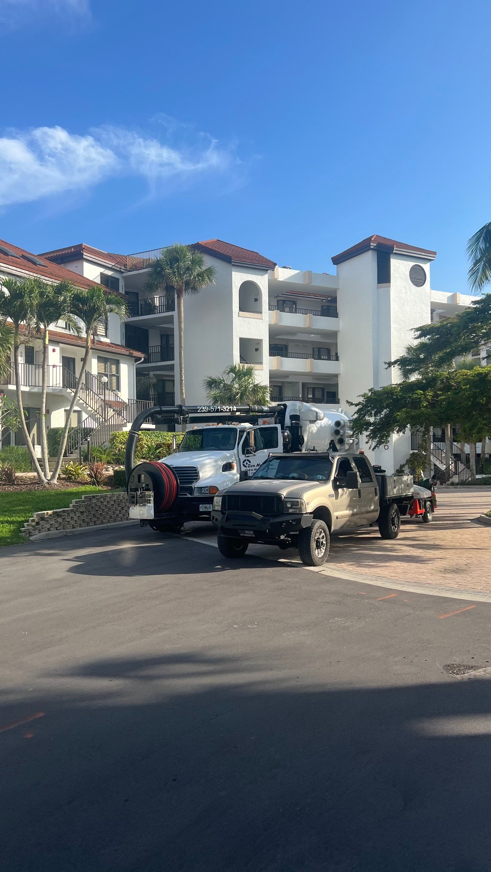 Gulfside Condo Parking Garage Drainage System Cleaning by Don Mar, Inc. Storm Water Solutions