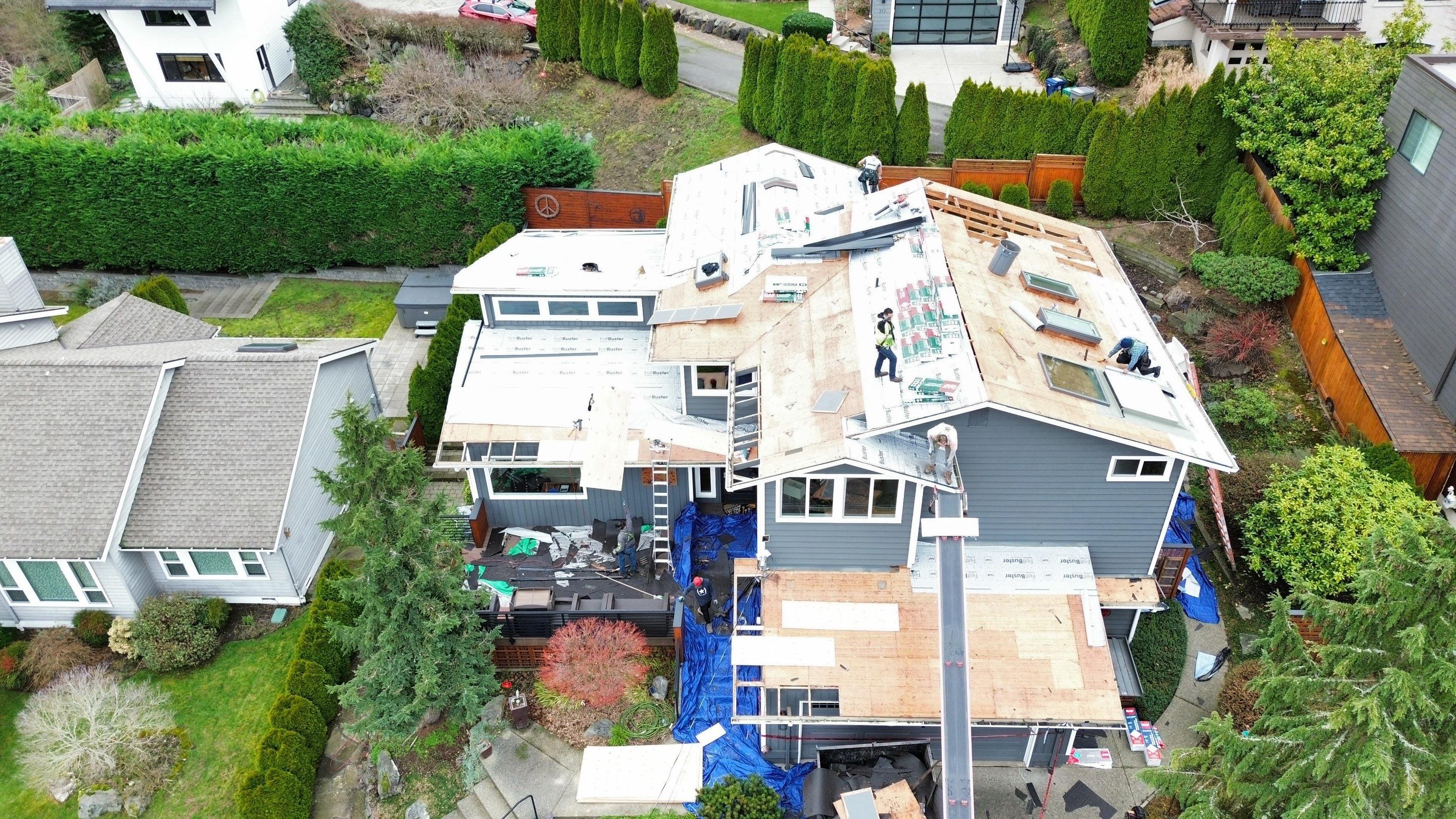 Residential Roofing Installation using GAF HDZ Shingles by Roofing Formula LLC
