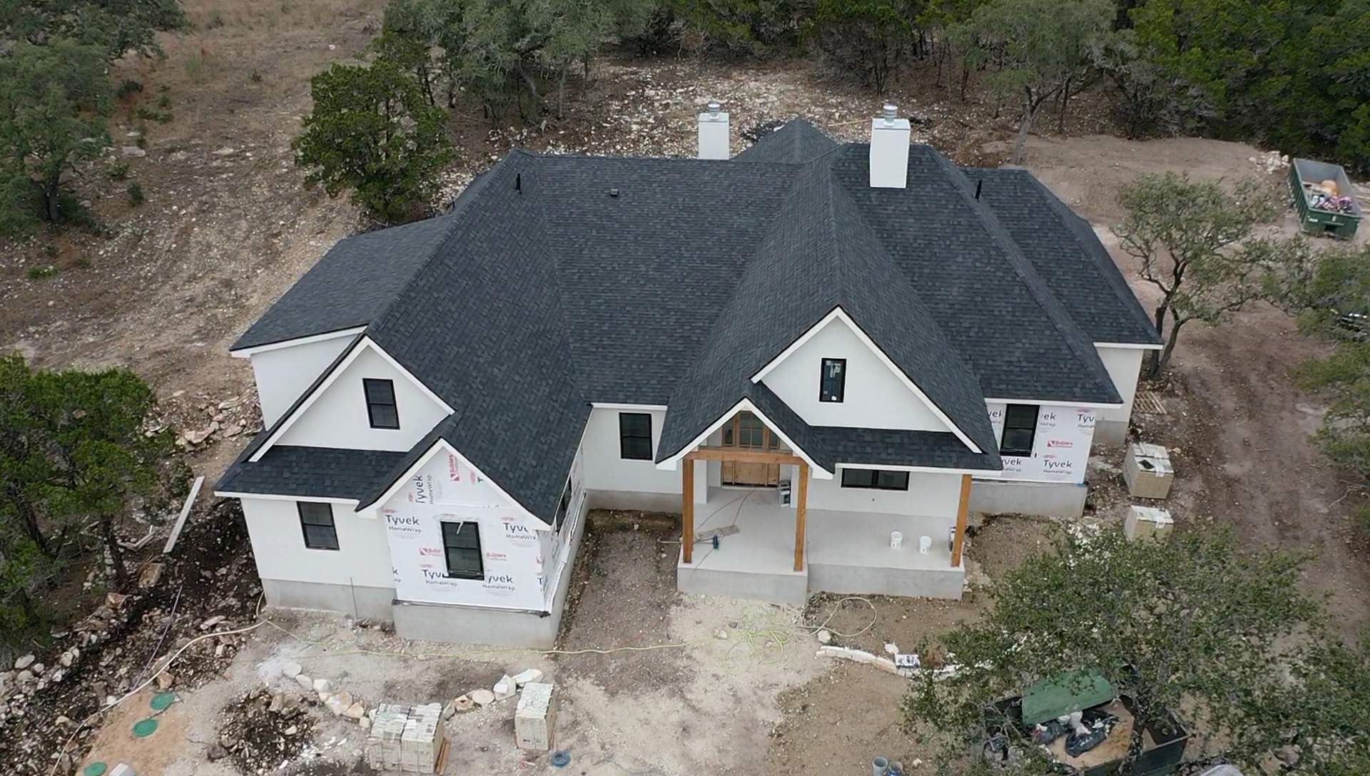 New Home Construction using Owens Corning 30 year Architectural Shingles by Premier Roofing and Contracting