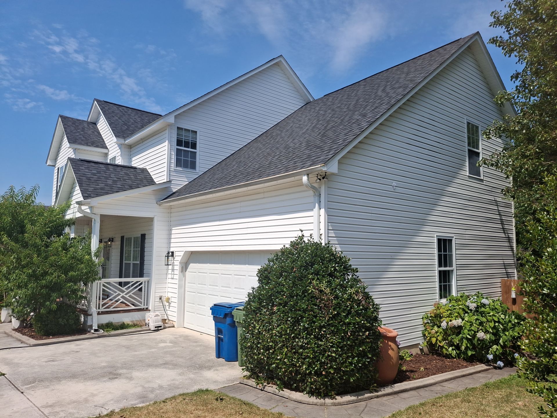 Moire Black Roof Replacement in Sneads Ferry, NC by RGR Construction and Roofing, LLC