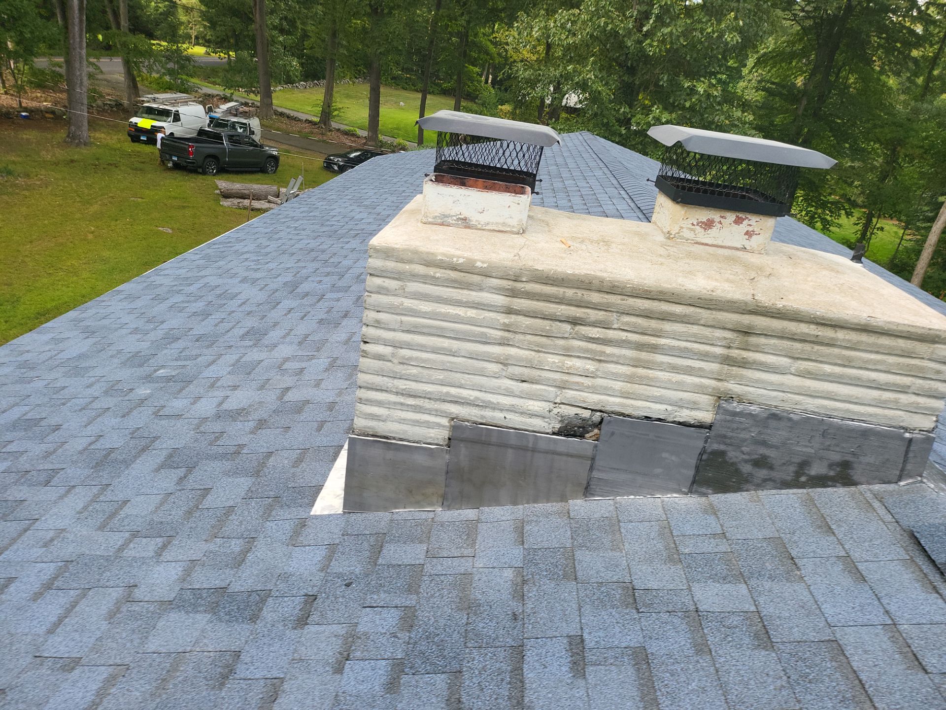 Commercial Roofing Installation using Owens Corning TruDefinition Duration AR - Harbor Blue by A Plus Exterior