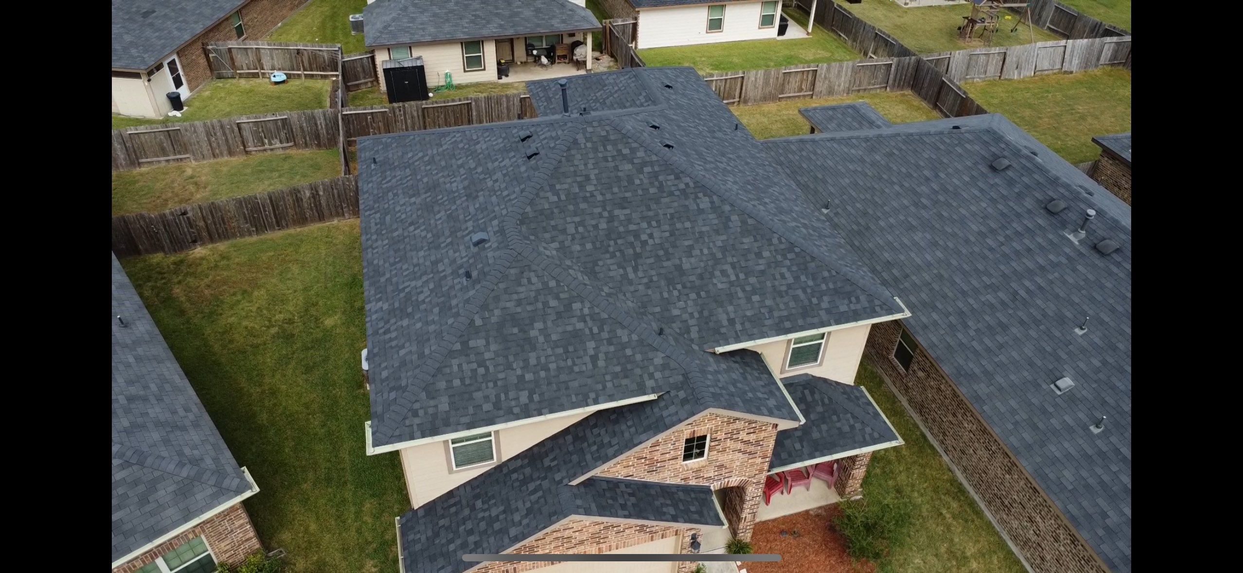 Reroof after Hurricane Beryl by Berry Good Roofing 