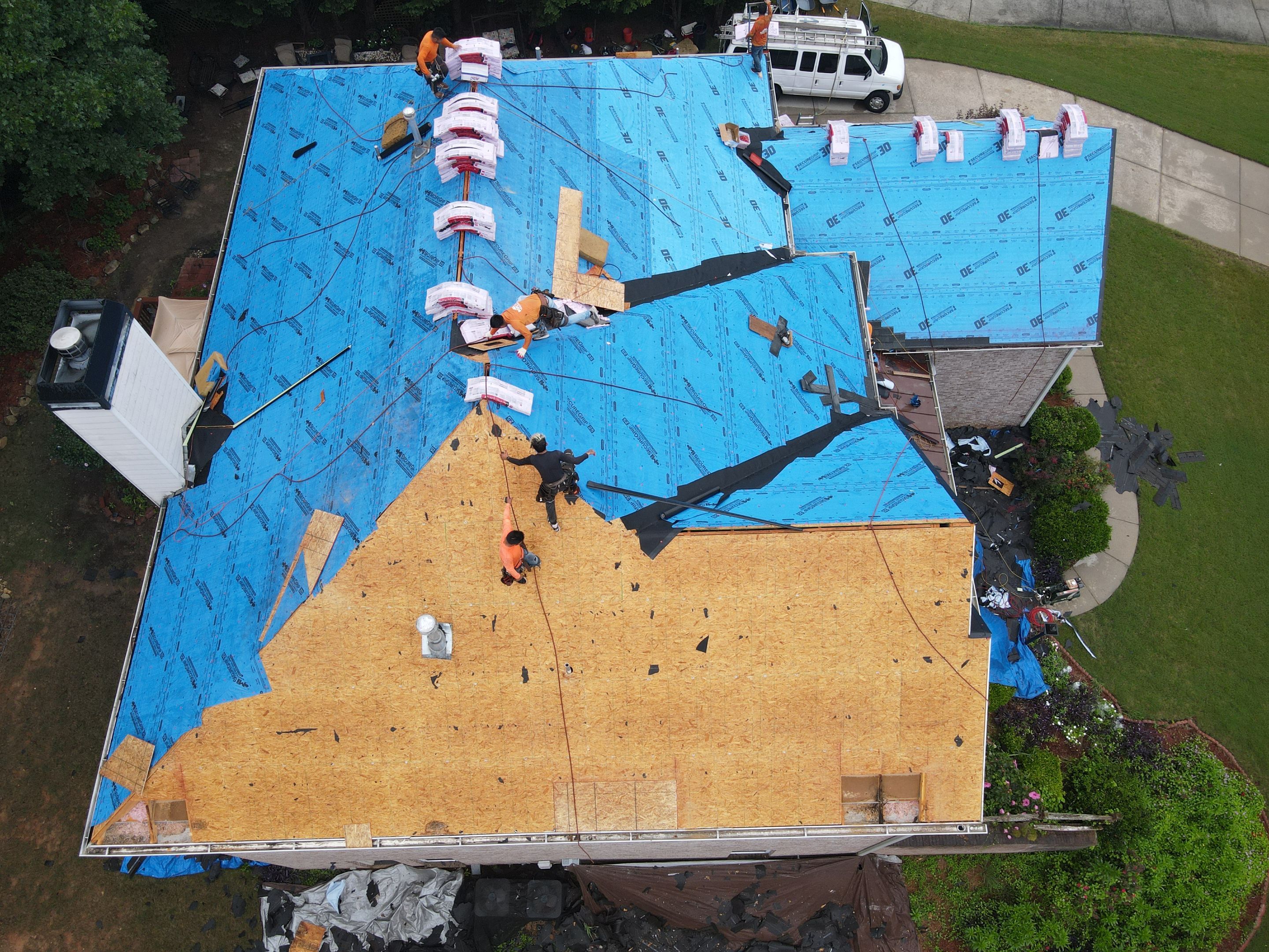 Residential Roofing Installation using Owens Corning by Inspector Roofing and Restoration