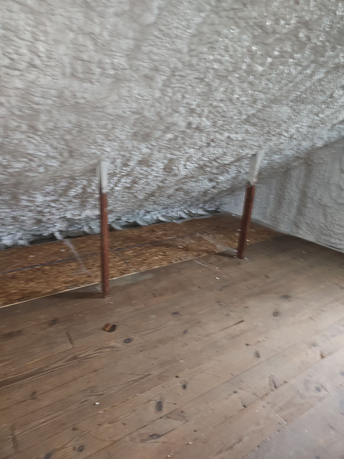 Attic Insulation using open cell spray foam by NYS Foam & Energy