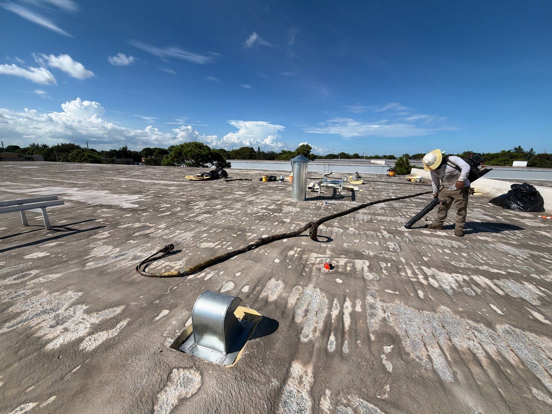 Commercial Roof Restoration and Ventilation Upgrades in Deerfield Beach by Roof King LLC