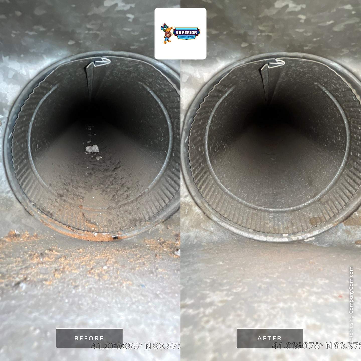 Air Duct Cleaning With a Vacuum Truck in Campbell, OH by Superior Air Duct Cleaning