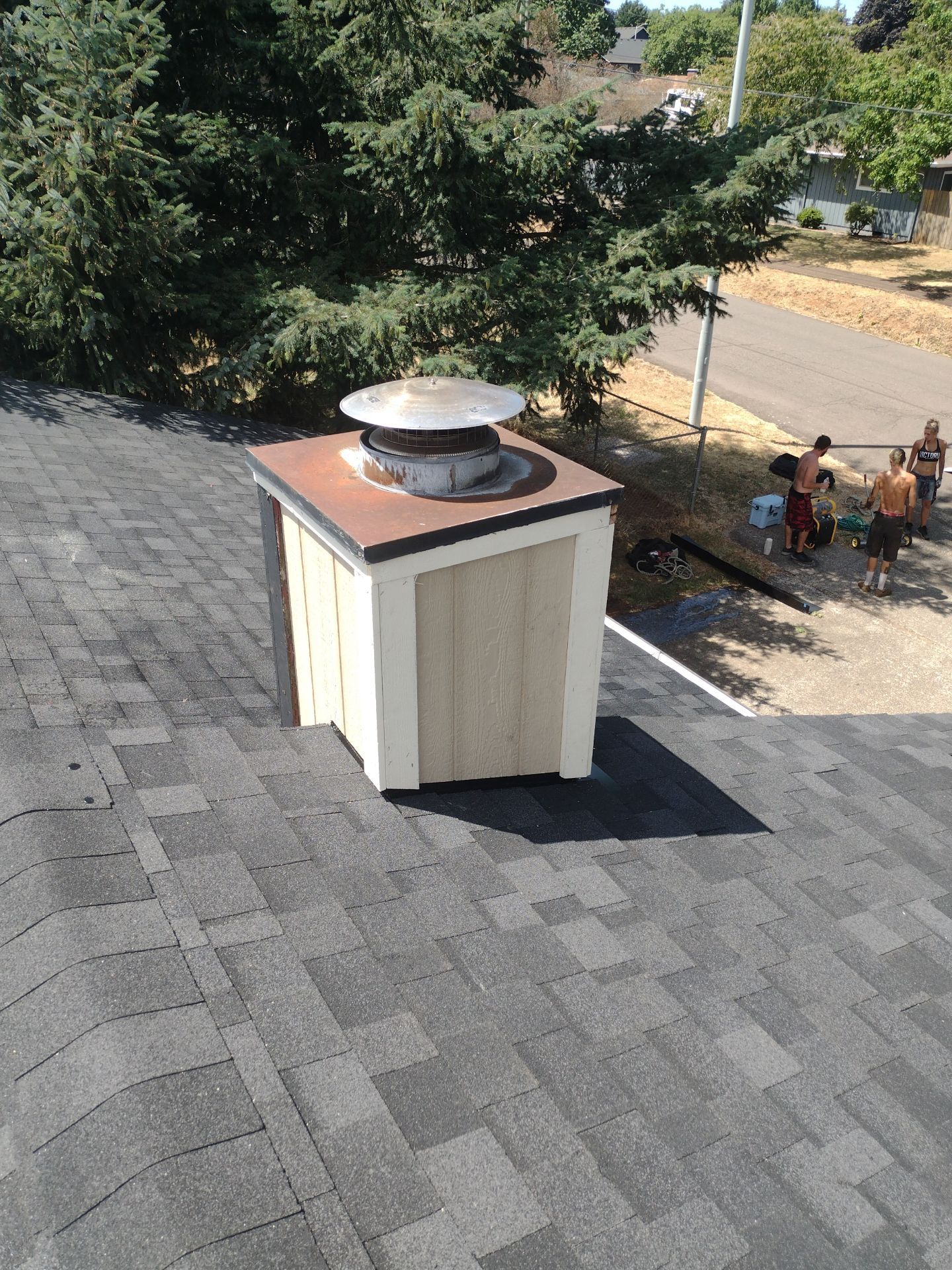 Residential Roofing Installation using IKO Dynasty (Color: Granite Black) by Orezona Building & Roofing Company, Inc.