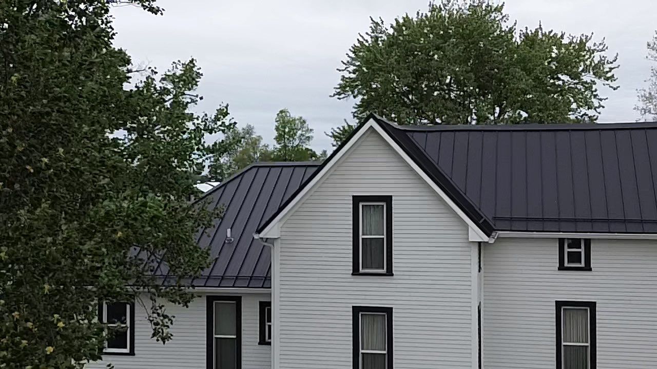 Standing Seam Metal Roof Transformation in Atlanta, IN by 4Ever Metal Roofing