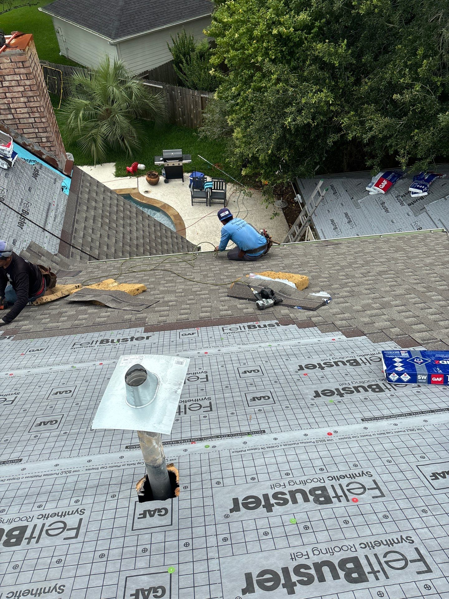 Roof Replacement in Austin Park, Sugar Land TX by Roof Repair Company