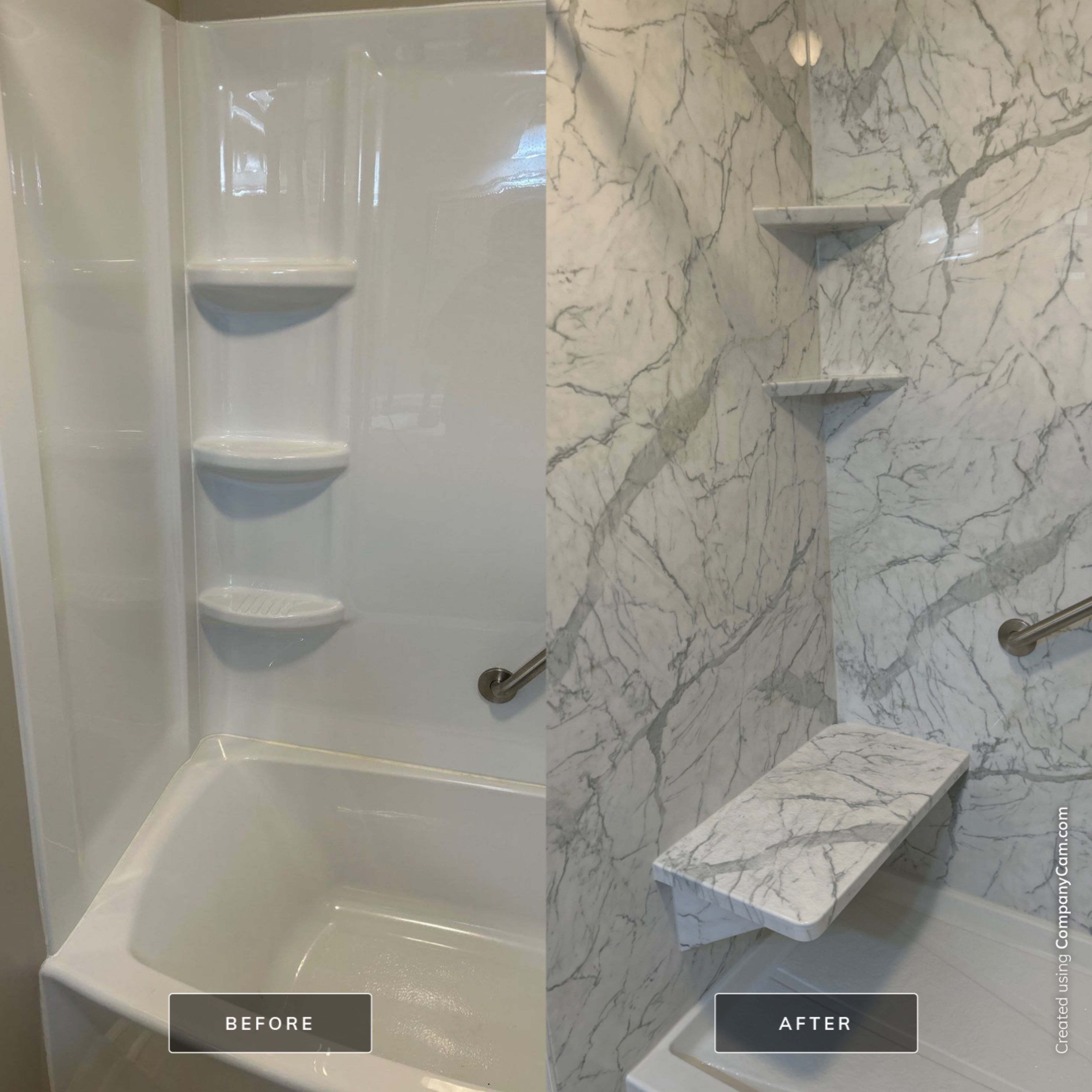 Tub to Walk In Shower by BathPlanet SW Virginia