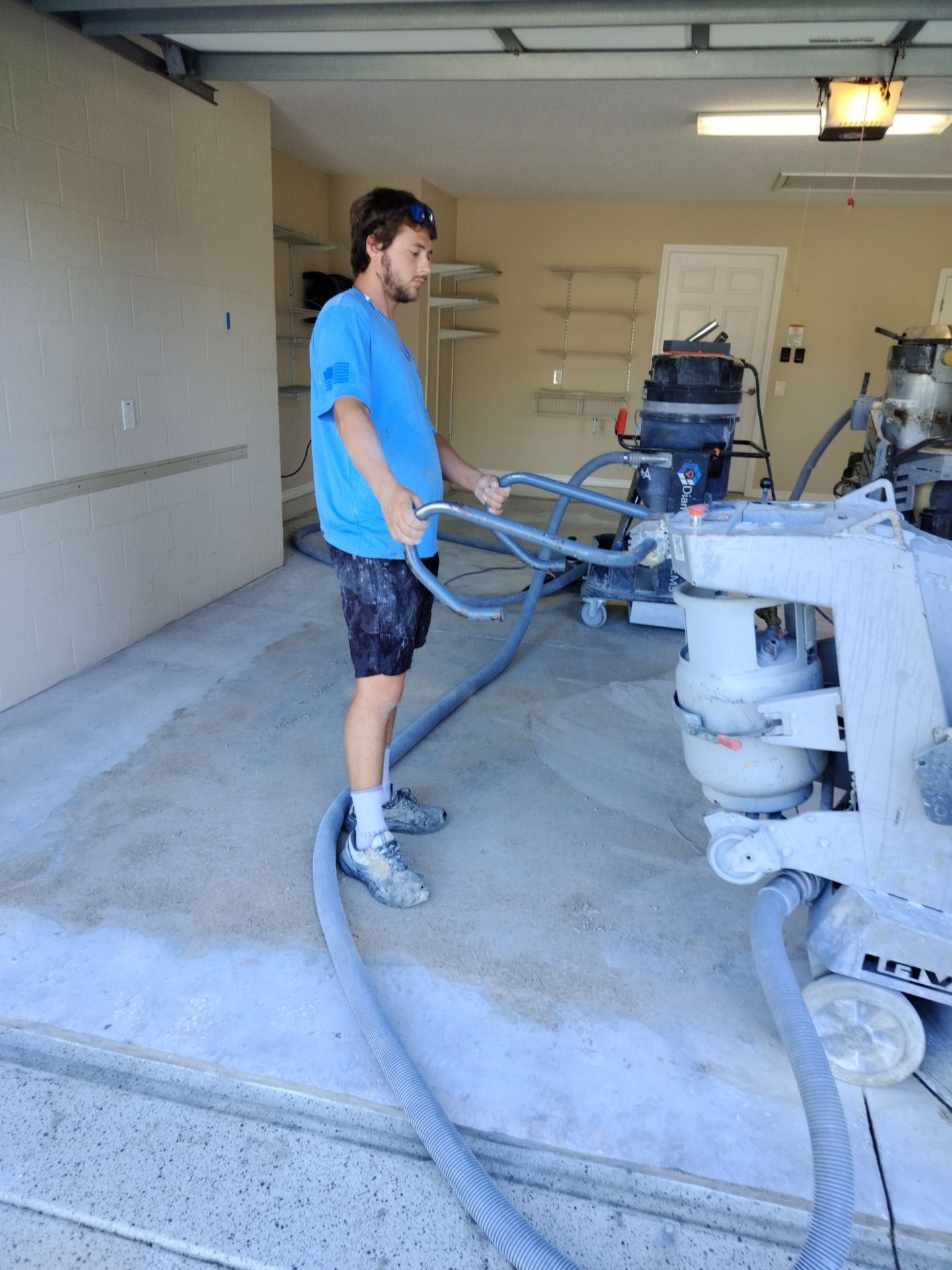 Garage in Domino by Innovative Concrete Coatings 