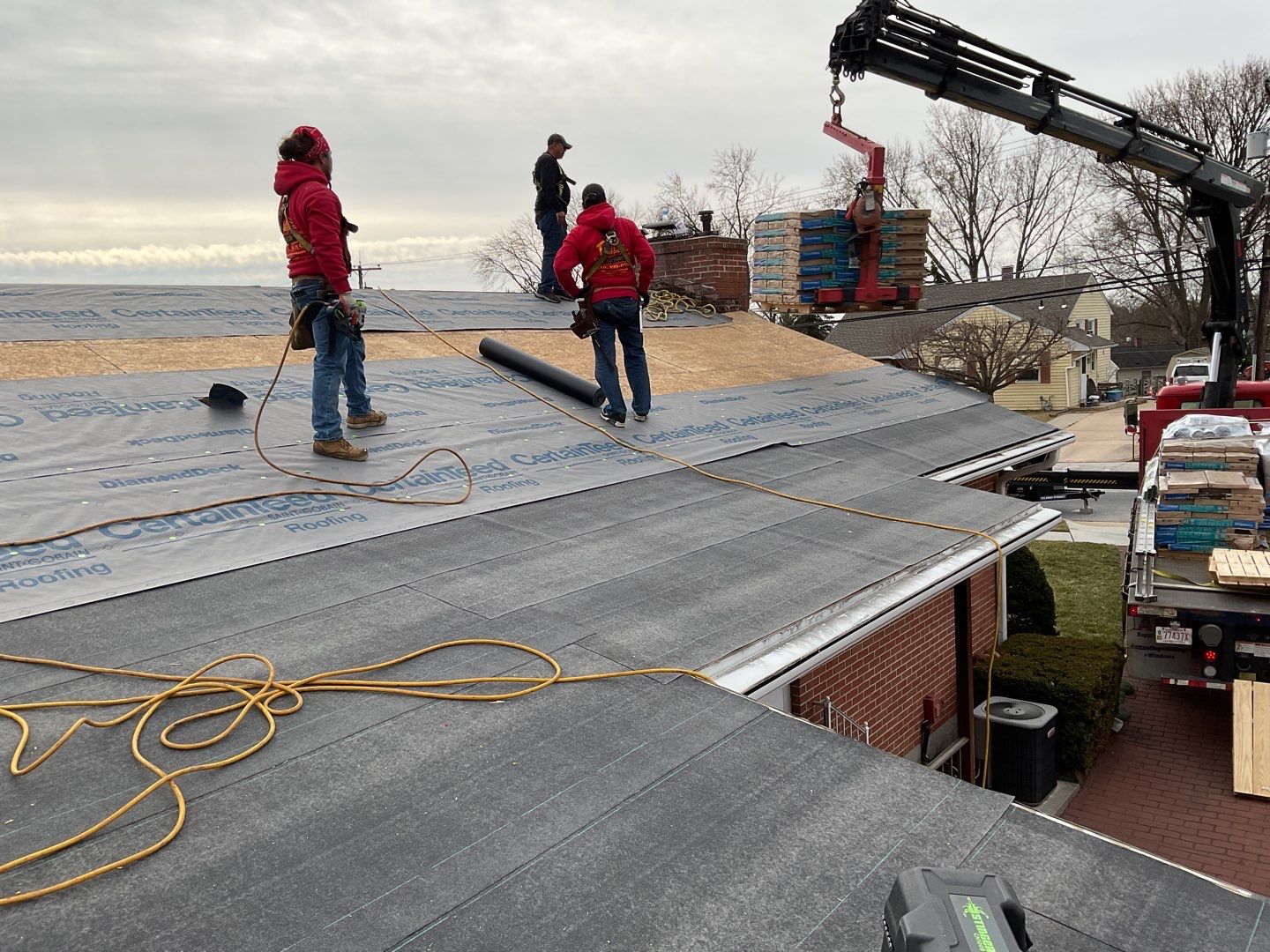 Residential Roofing Installation using CertainTeed Shingles by Alpha Design Services