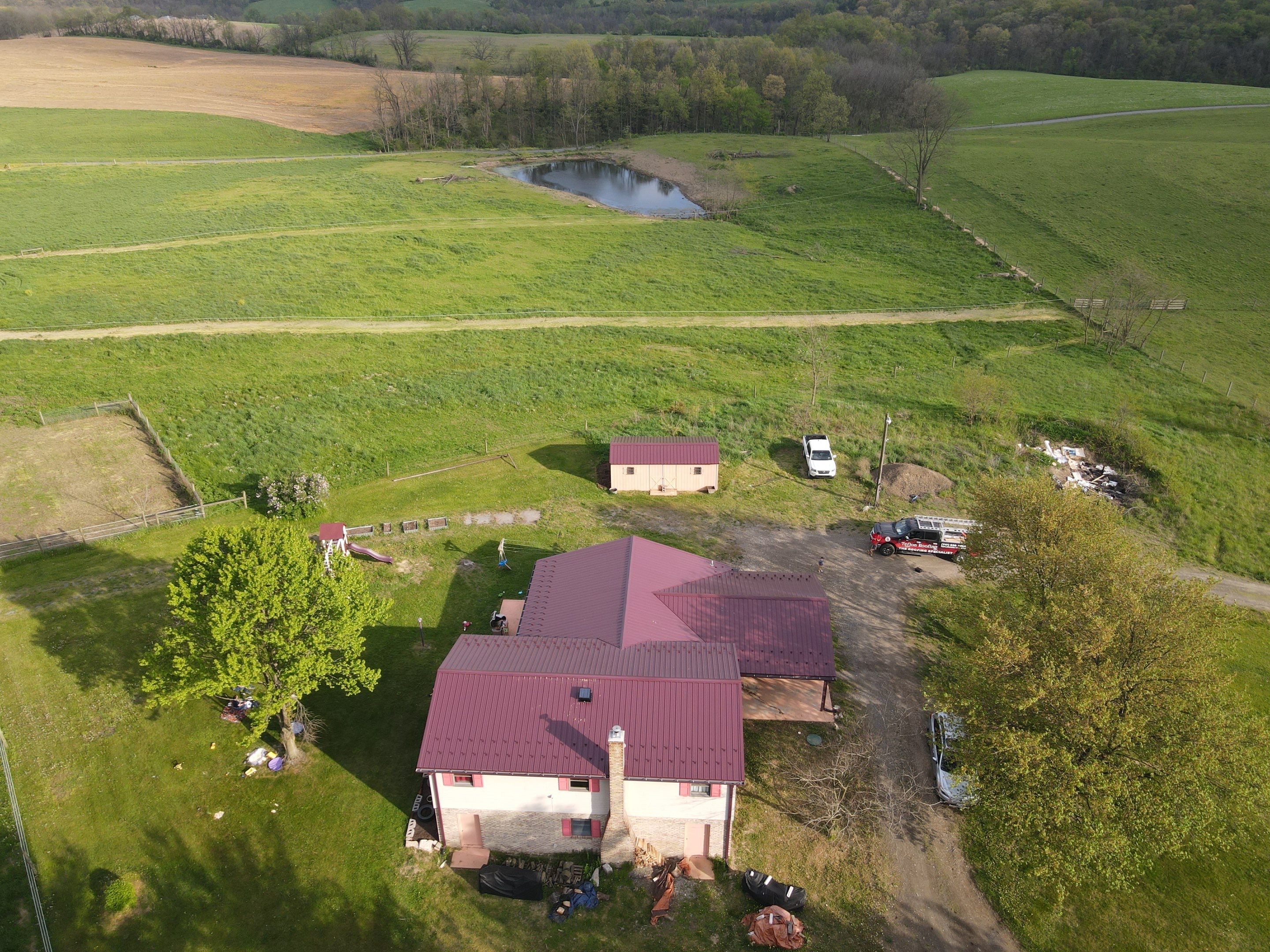Metal Roof Installation using Everlast Azm panel w/ colourbond process by Teflon Roofing