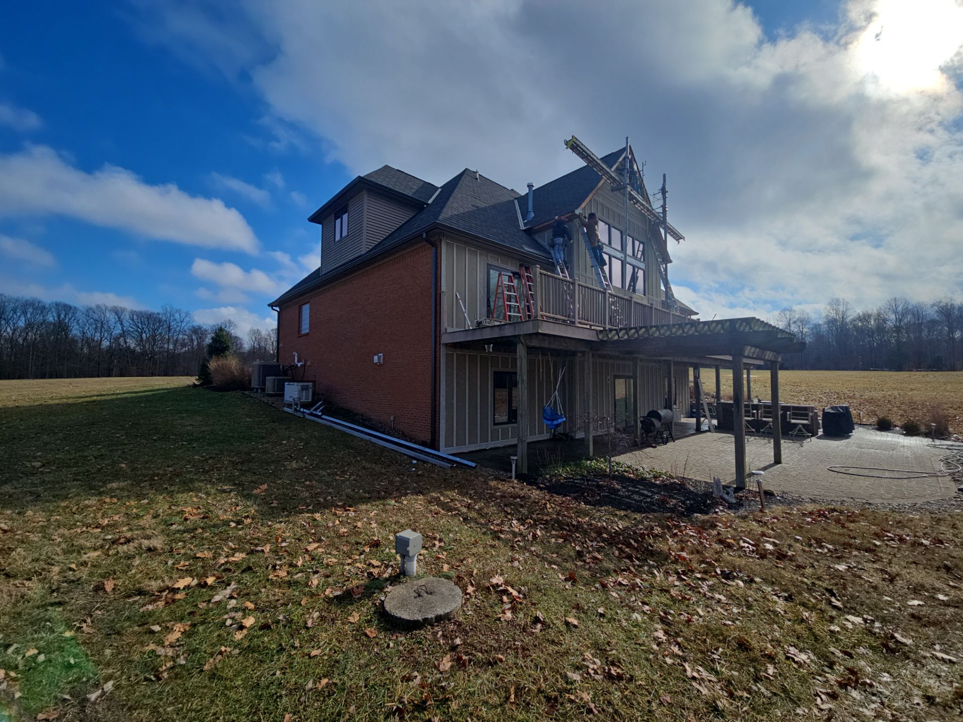 Siding Installation using James Hardie Board & Batten and James Hardie Shakes by Koontz Construction