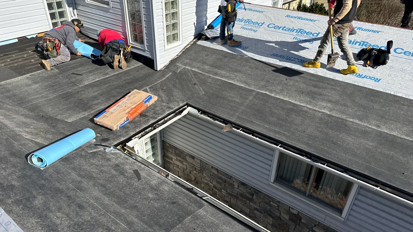 Roof Replacement using CertainTeed Landmark Moire Black by 180 Contractors