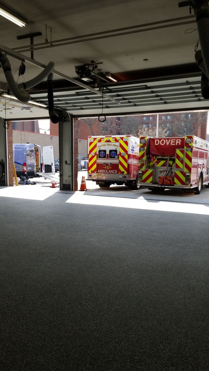 Dover Firehouse with their new Smoke Floor! by Spectrum Painting, LLC