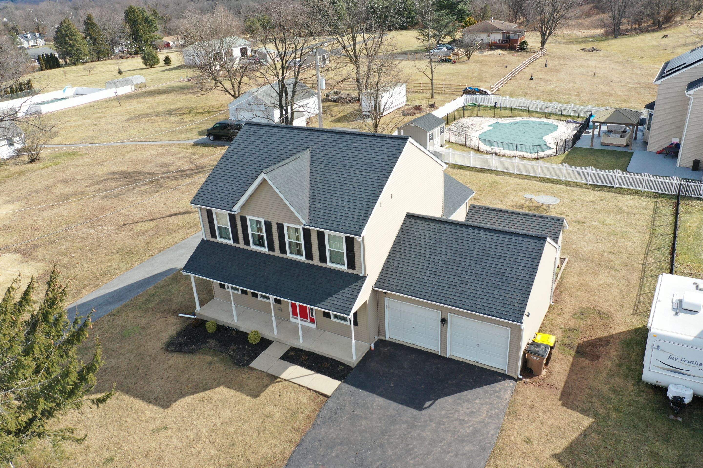 Roofing Installation using CertainTeed Landmark - Moire Black by Storm Guard of Ches-Mont PA