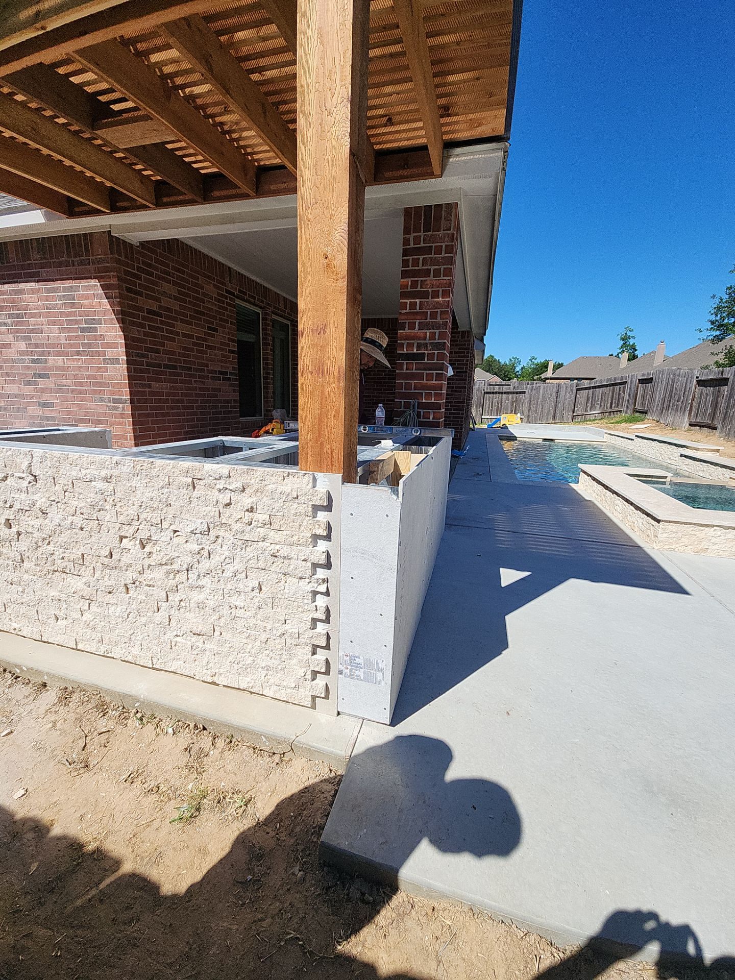 Pergola and Summer Kitchen in Conroe, TX by SophAlx LLC
