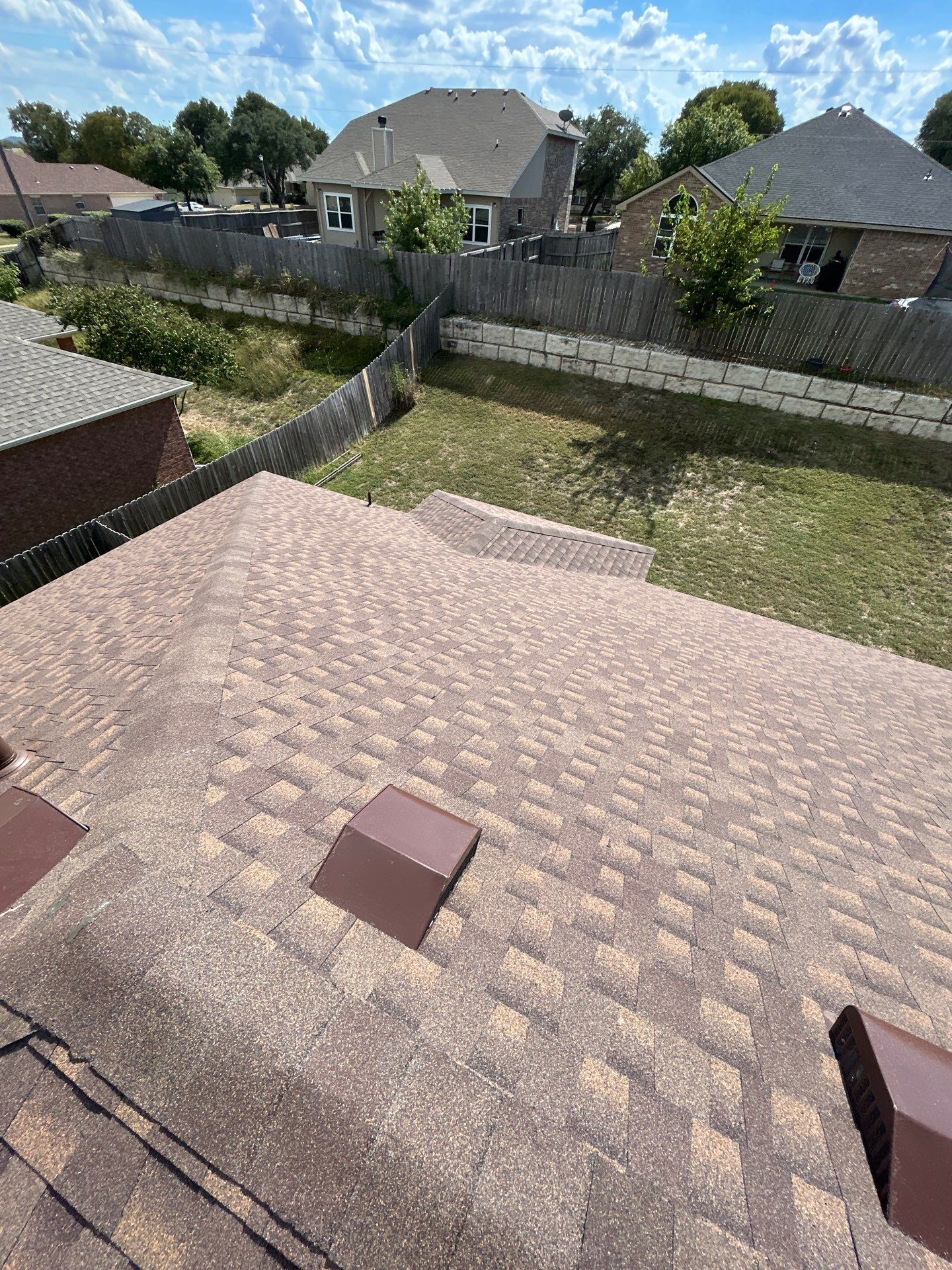 Residential Roof Replacement using GAF - HDZ - Barkwood by Action Exteriors Austin