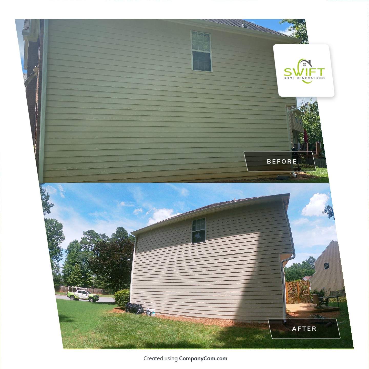 Full Exterior Siding and Trim Painting for Acworth Two-Story Home by Swift Home Renovations 