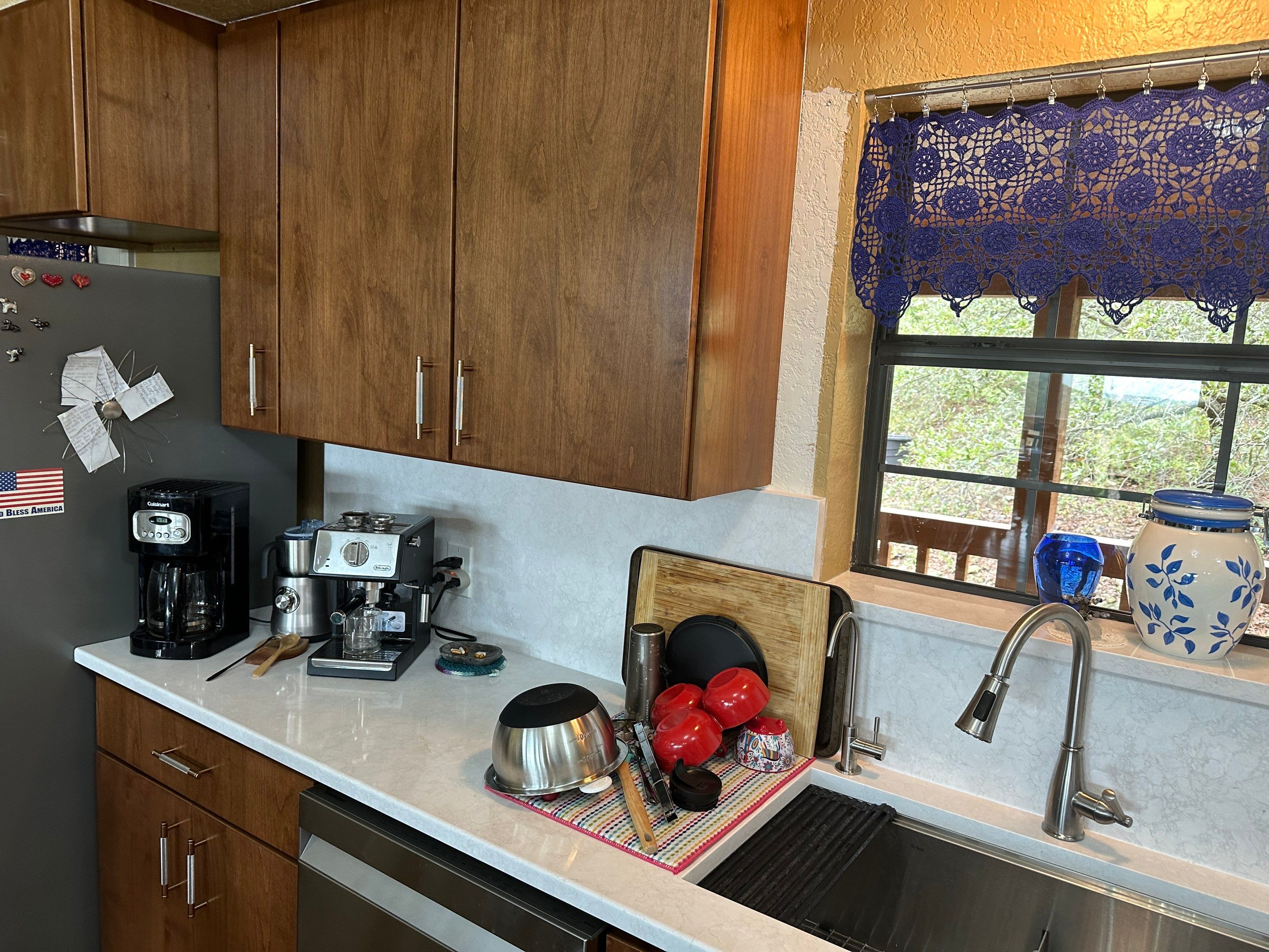 Custom Kitchen Renovation and Master Shower Installation in Pipe Creek by Mena stone surfaces