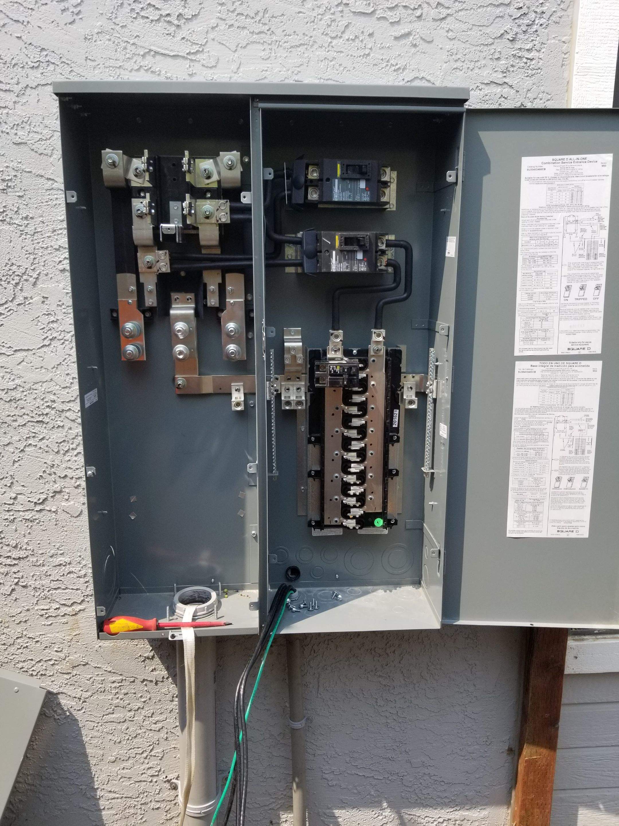 400a panel upgrade by Peach Electric Inc