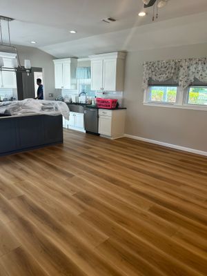 Water Damage Restoration and Full Laminate Floor Installation in Stony Brook by EMS Restoration Corp