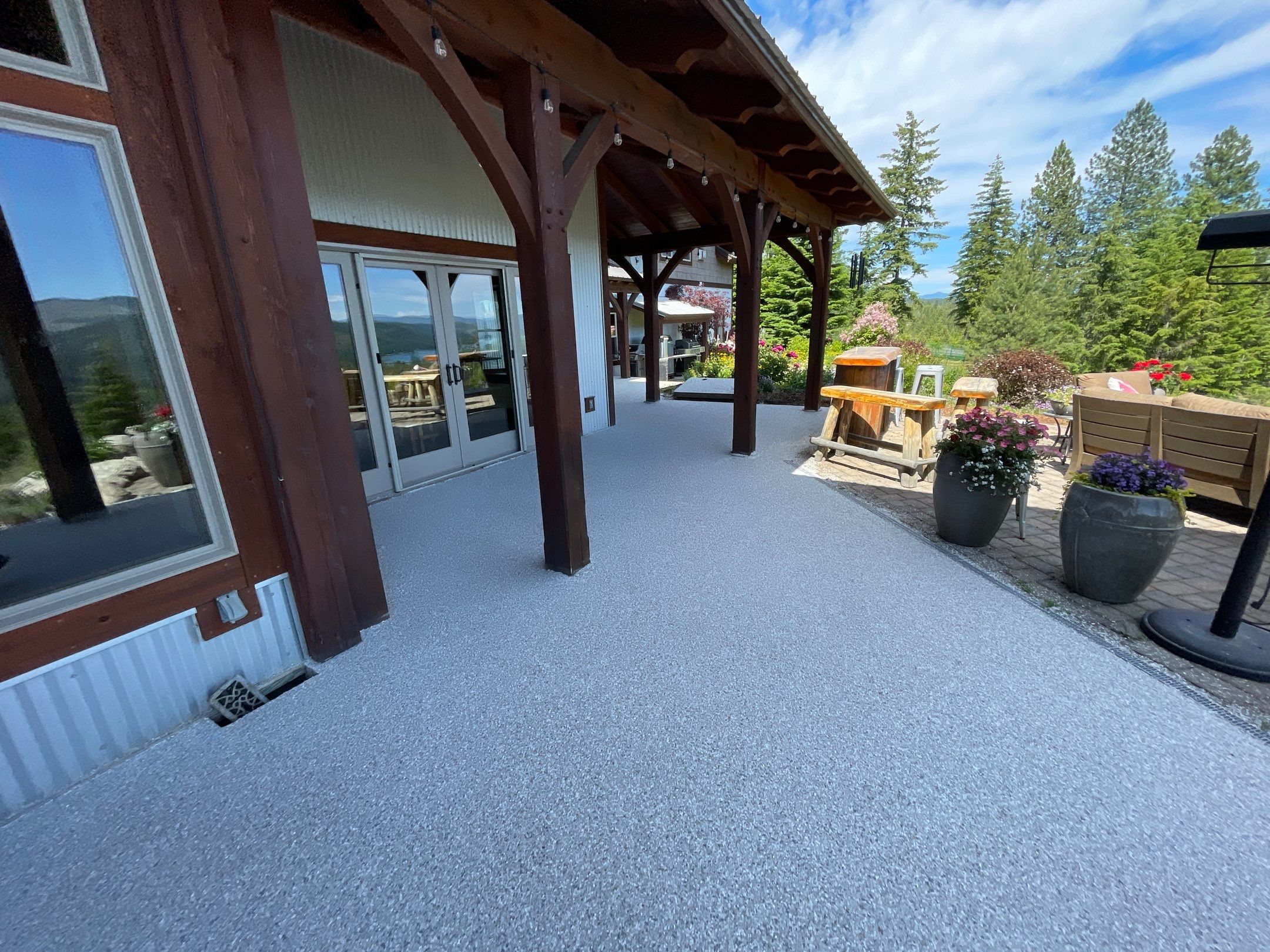 Patio Transformation using Mt Everest by Croc Coatings, LLC