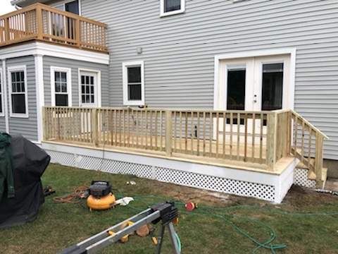 Porch/Deck Construction using PT Decking by UBrothers Construction