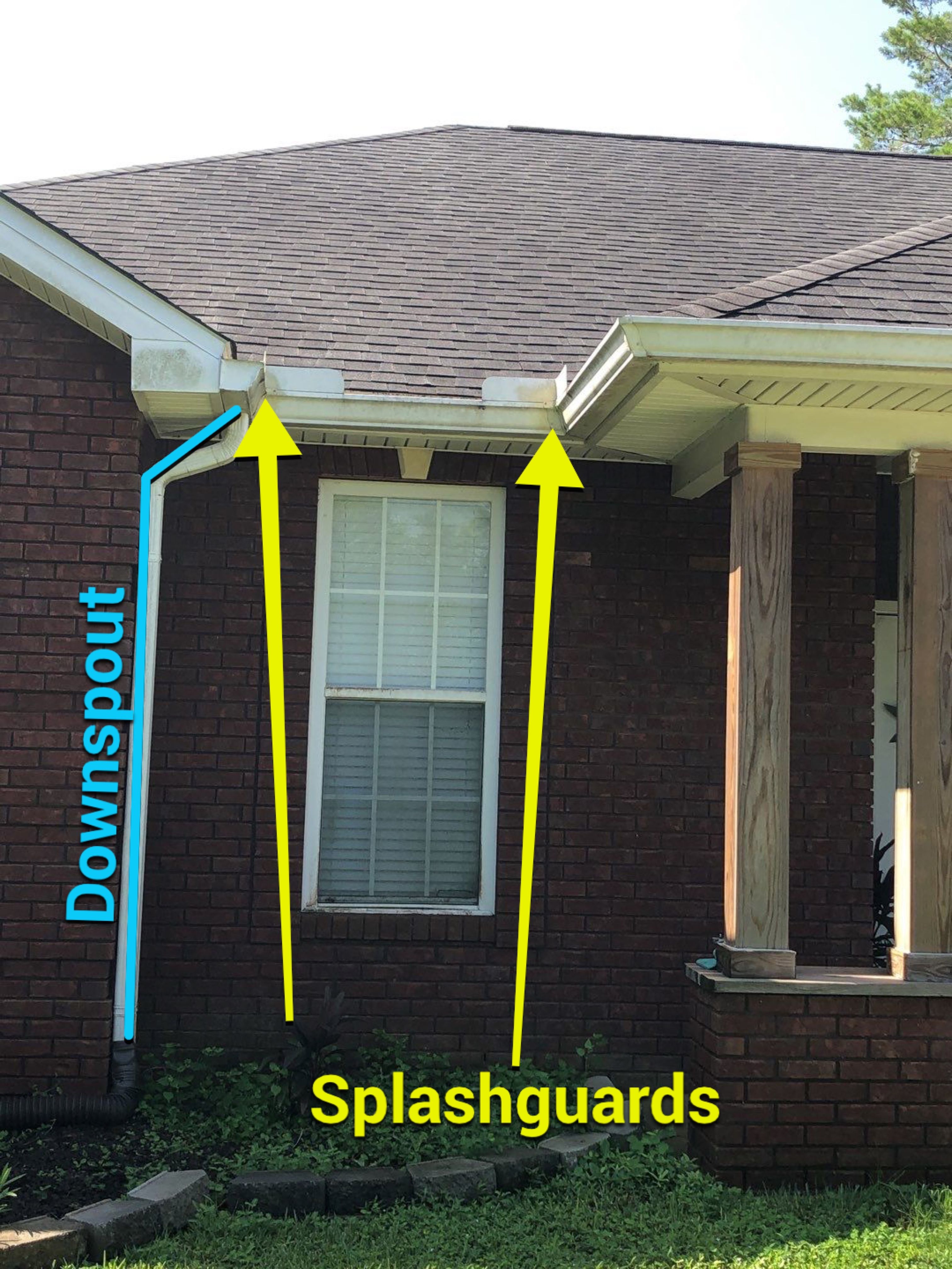 Gutter Installation using White K-Style Seamless Gutters by Gutter Professors