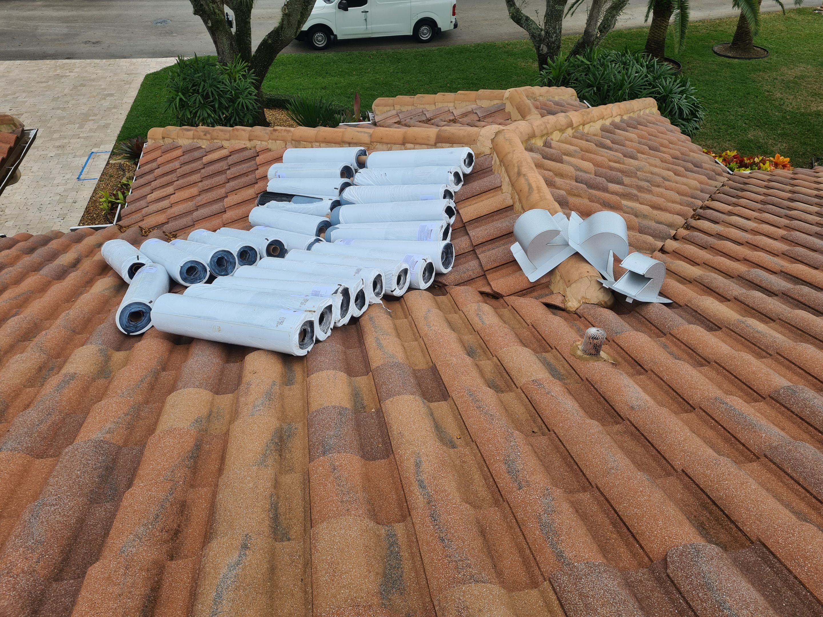 Residential Roofing Installation using 1" Nail strip metal roof by BLUES BROTHERS ROOFING