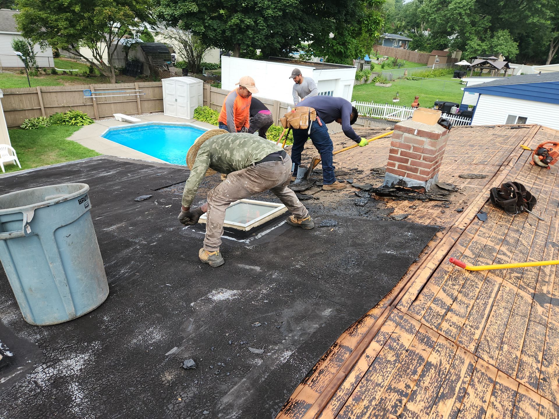 Residential Roofing Installation using Owens Corning TruDefinition Duration AR - Estate Gray by A Plus Exterior
