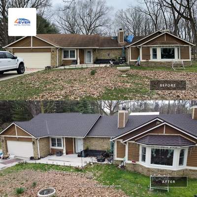 Stone Coated Metal Shingle Roof Replacement – Indianapolis, IN