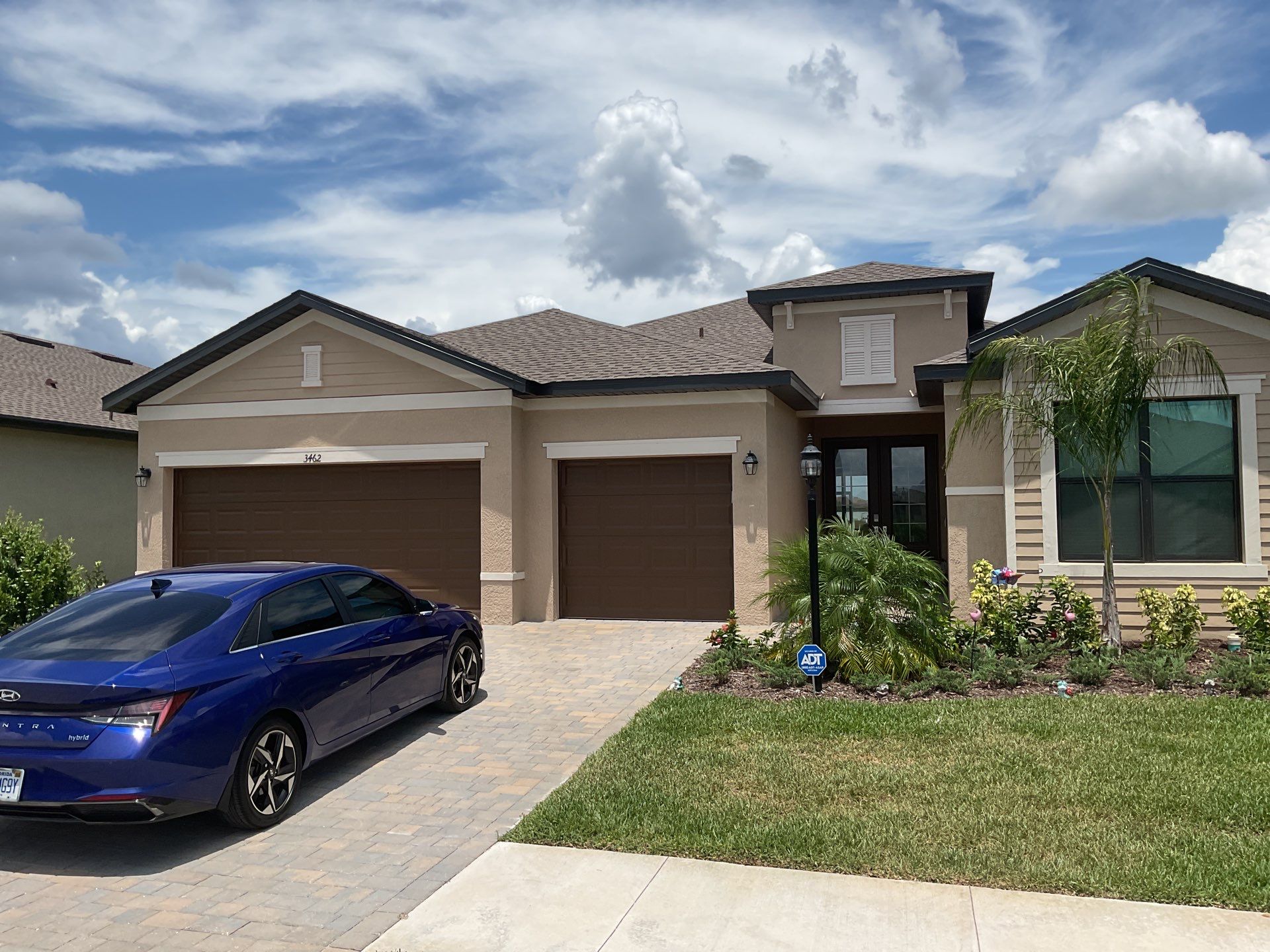 Brown Seamless Gutters for Homes in Fort Myers by Gutter Professors