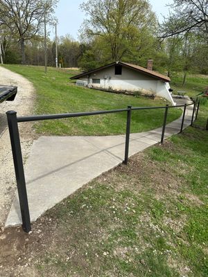 Custom 42" Round Grip Railing