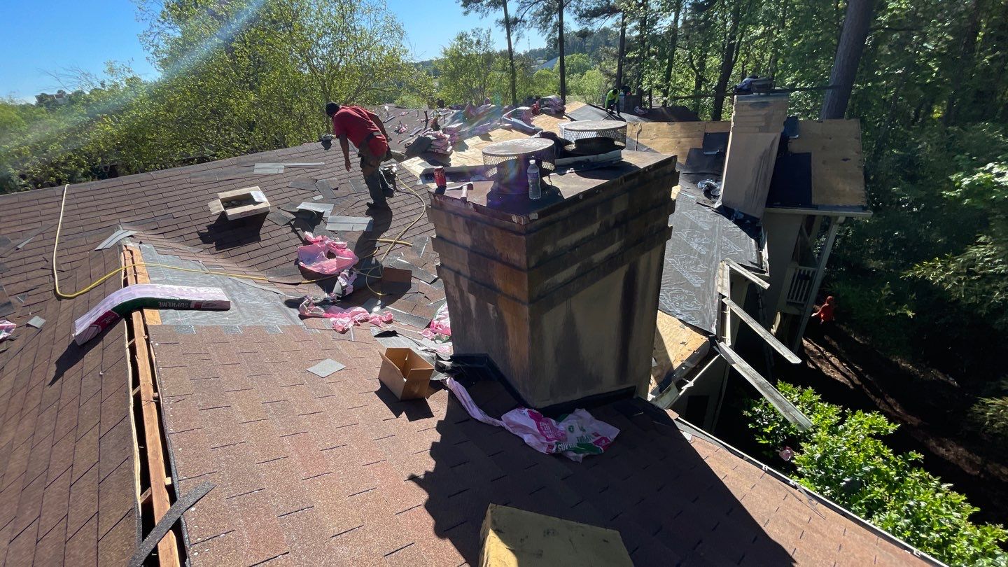 Commercial Roofing Installation using Owens Corning Autumn Brown by Inspector Roofing and Restoration