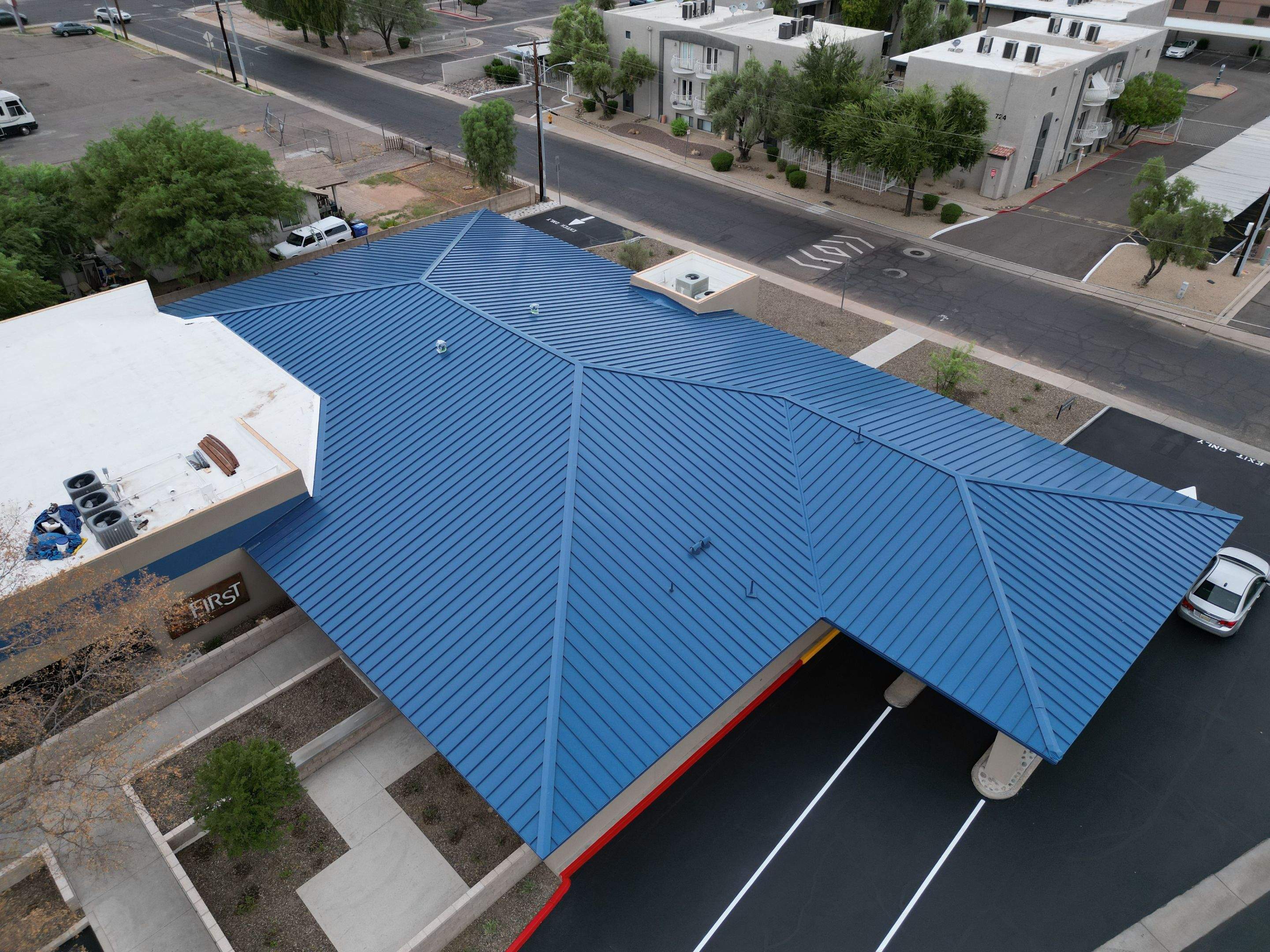 Regal Blue Standing Seam by Reimagine Roofing
