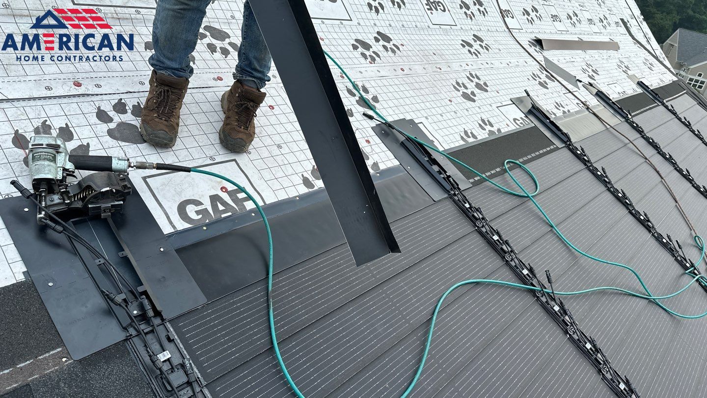 GAF Timberline Solar on New Construction by American Home Contractors