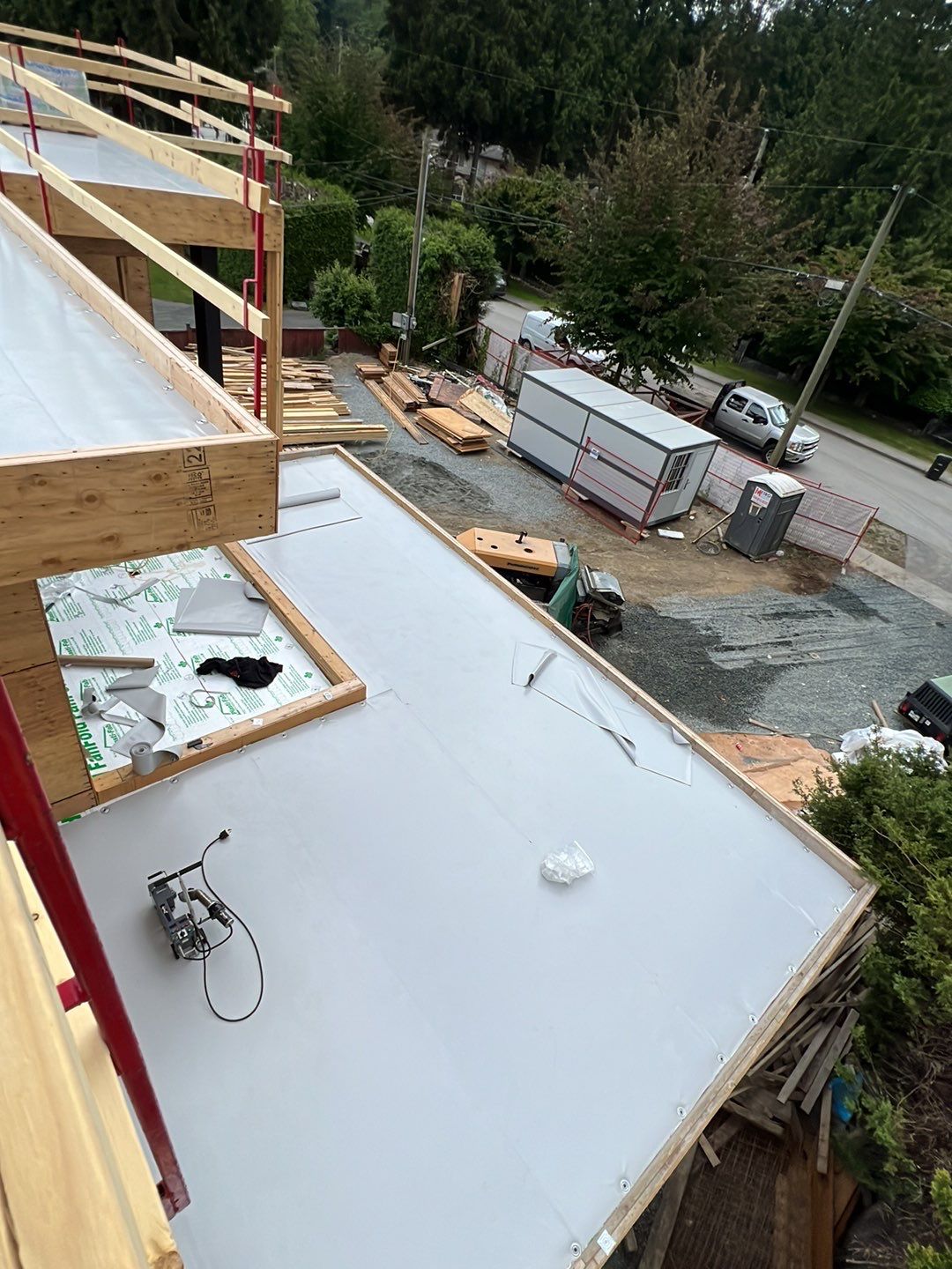 Residential Roofing Installation using Durolast roofing membrane by Top Notch Roofing Inc