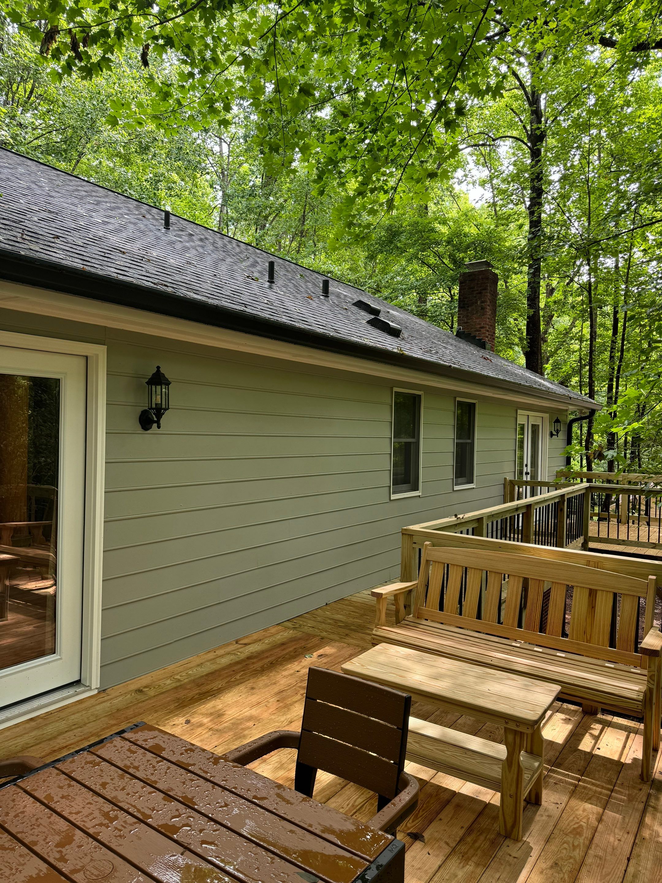 GAF Timberline HDZ Pewter Gray - 5” Black Gutters  by Pro Performance Roofing