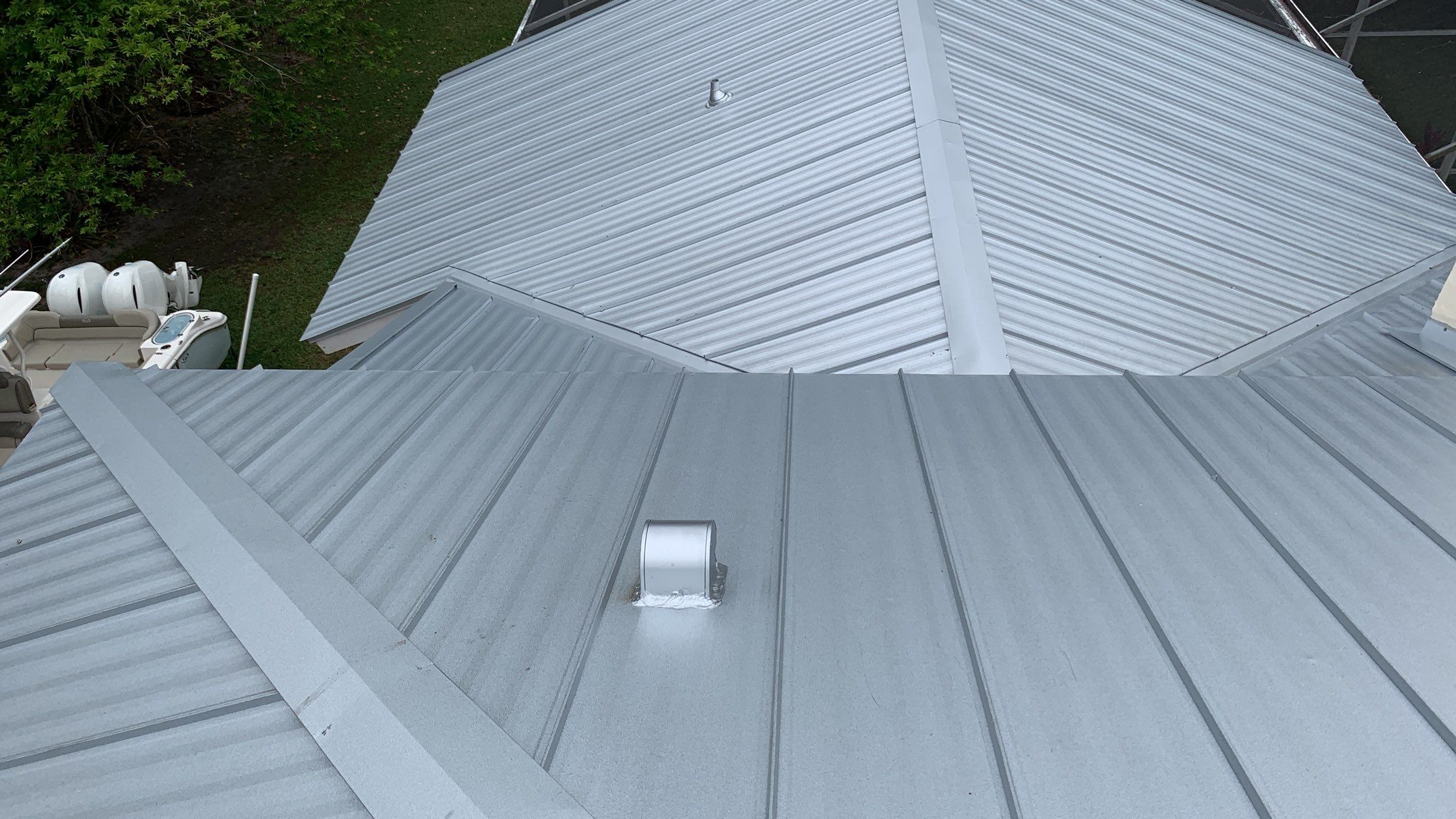 Residential Roofing Installation using 1" Nail strip metal roof by BLUES BROTHERS ROOFING