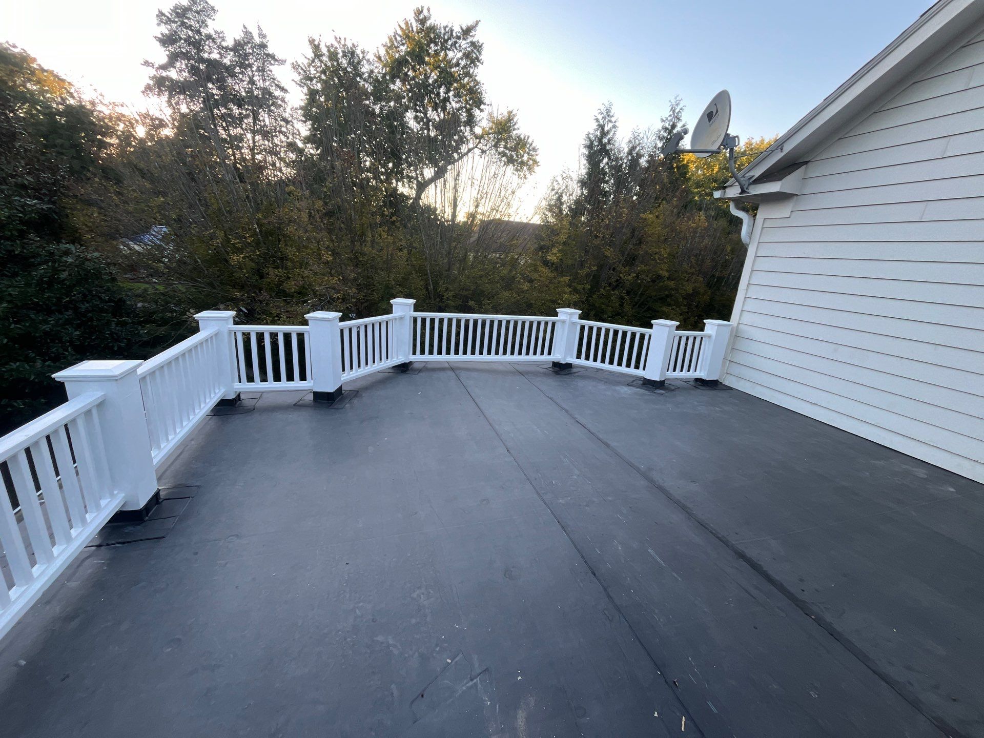 McLean - Residential Flat Roof Replacement with Carlisle Syntec EPDM by RM Banning, Inc.