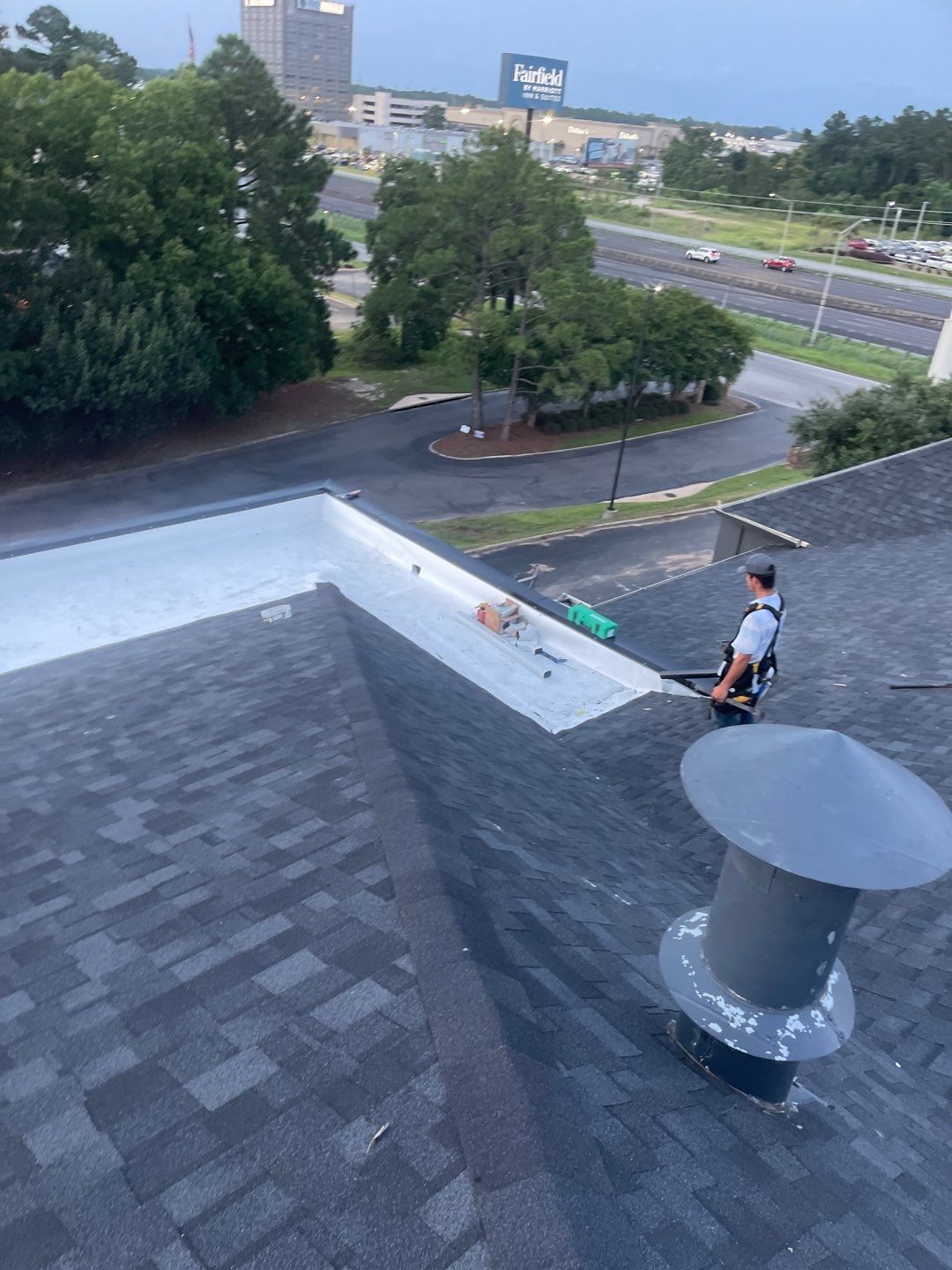 Commercial Roofing Installation using Roof Replacement by American Roofing & Construction LLC
