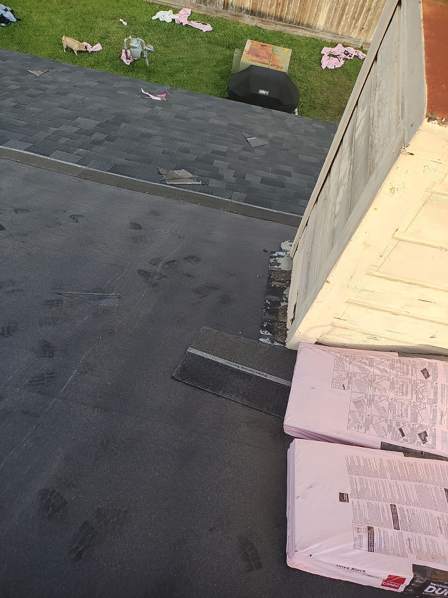 Nothing looks nicer than a little black roof by Bayfront Roofing and Construction